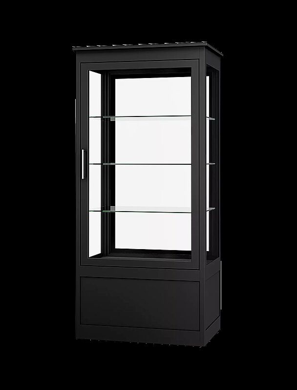 Öffentlicher Bücherschrank EMBRUN, Breite 900 mm, mit einteiliger Drehflügeltür, vorn und hinten öffnend, in RAL 7016 anthrazitgrau