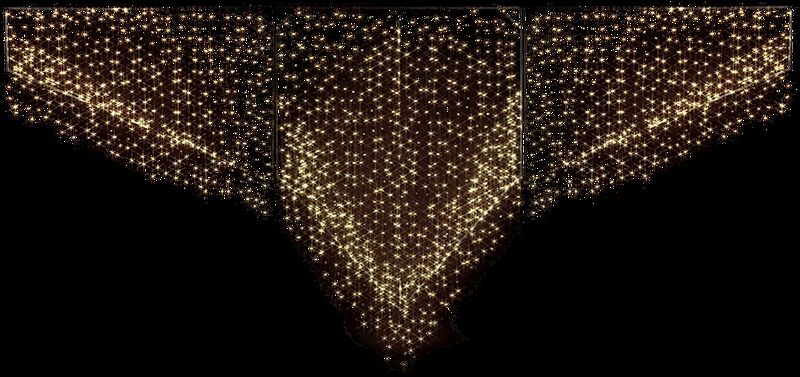 Lichtvorhang SCHNEEGESTÖBER 2, zur Straßenüberspannung