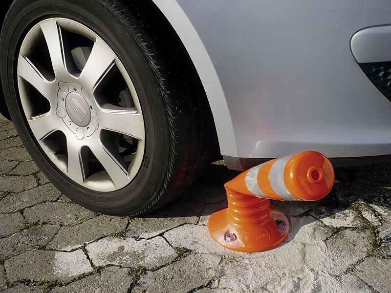 Leitpfosten AGIL rot, Höhe: 450 mm