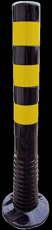 Leitpfosten AGIL, schwarz / gelb, Höhe 750 mm