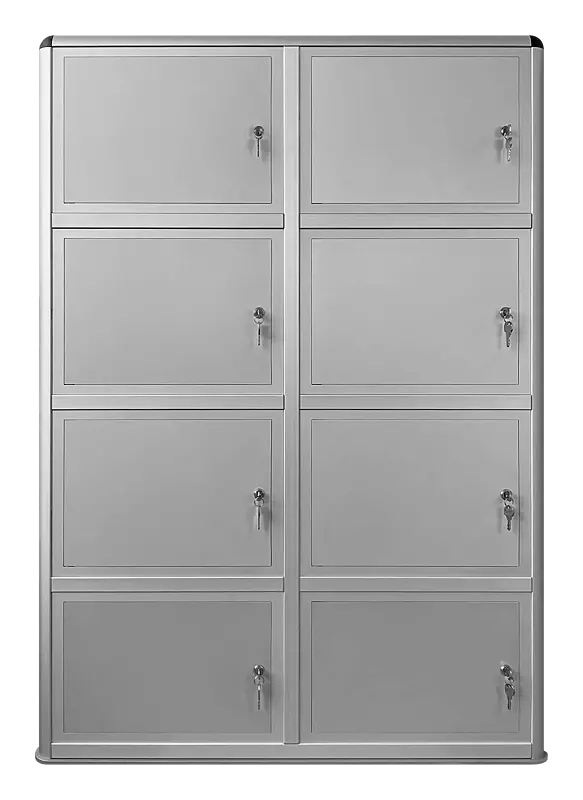 E-Bike-Ladestellenschrank AMARO, 6 große Ladefächer, Schlüsselschließung