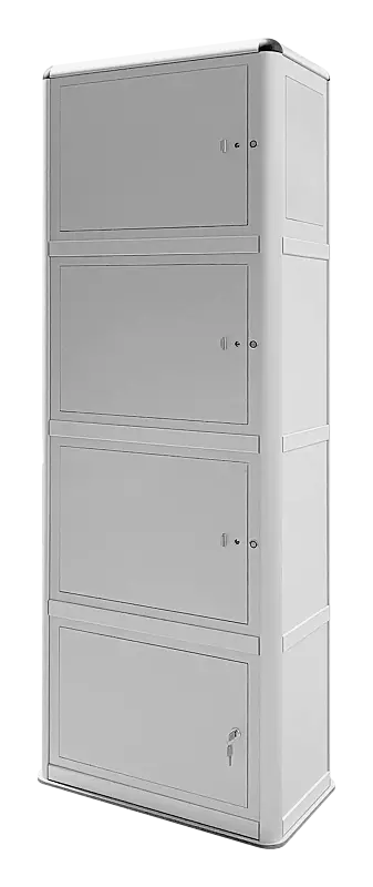 E-Bike-Ladestellenschrank AMARO, 3 große Ladefächer, Master-Slave-Funktion