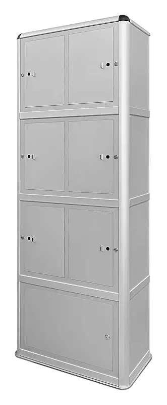 E-Bike-Ladestellenschrank AMARO, 6 kleine Ladefächer, Master-Slave-Funktion