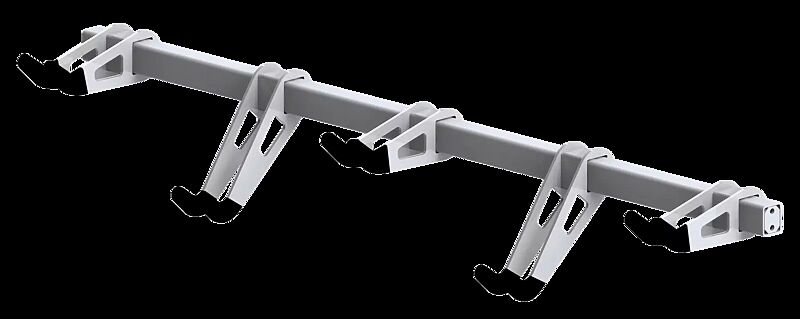 Design-Lenkerhaltesystem UNIT Querholm mit 5 Hängeparkern