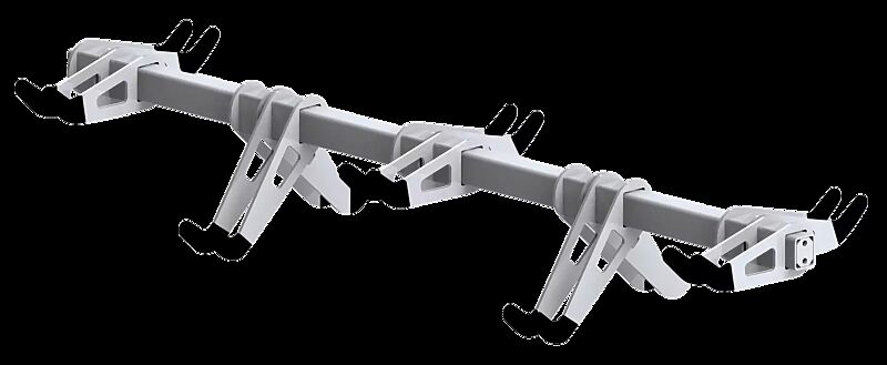 Design-Lenkerhaltesystem UNIT Querholm mit 10 Hängeparkern