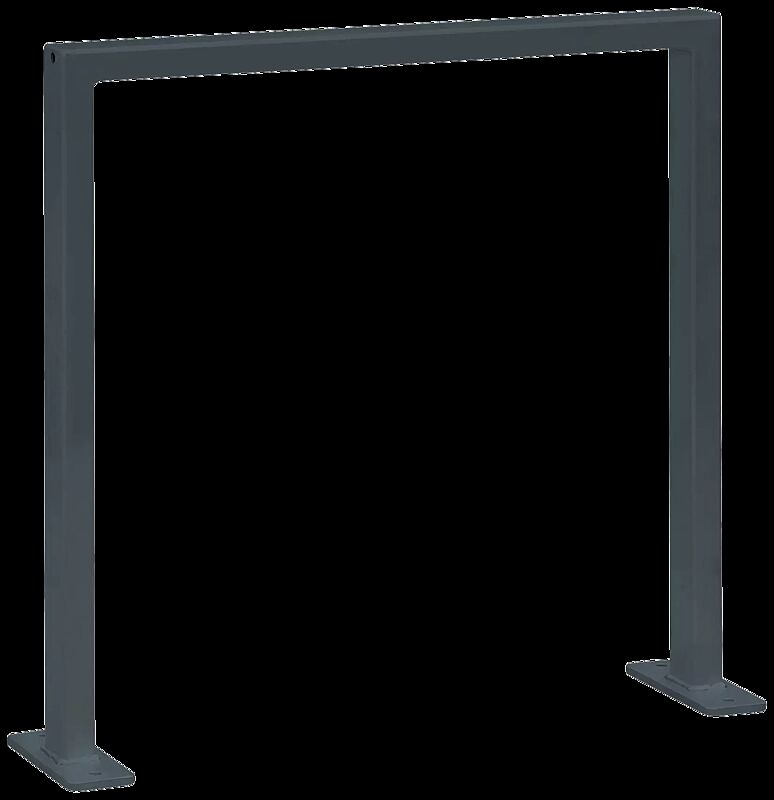 Anlehnbügel FLINT pulverbeschichtet, zum Aufdübeln