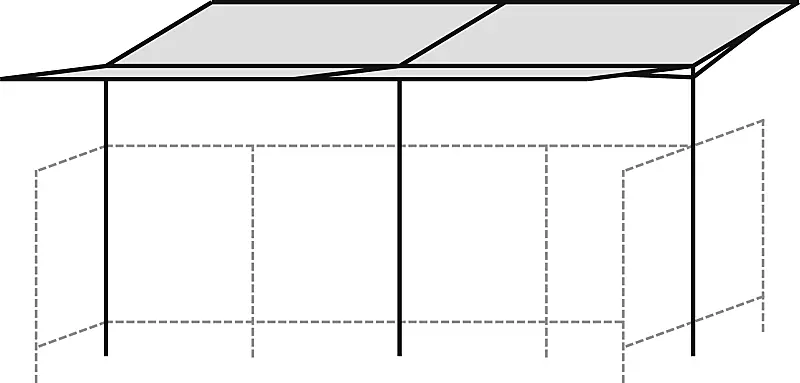 Überdachung TUCANA PV für Doppelstock-Fahrradparksysteme