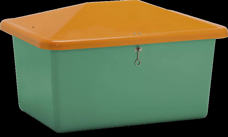 Streugutbehälter STREW ohne Entnahmeöffnung, 550 Liter, Korpus in grün