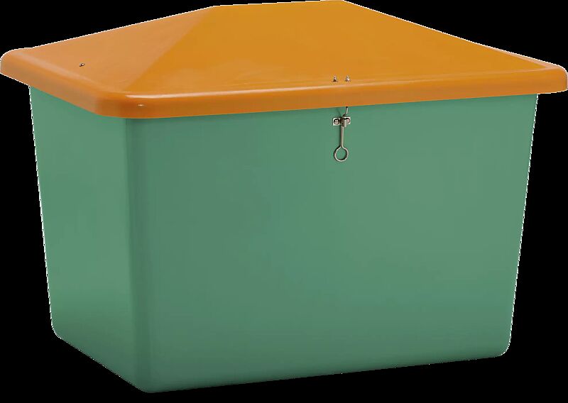 Streugutbehälter STREW ohne Entnahmeöffnung, 700 Liter, Korpus in grün