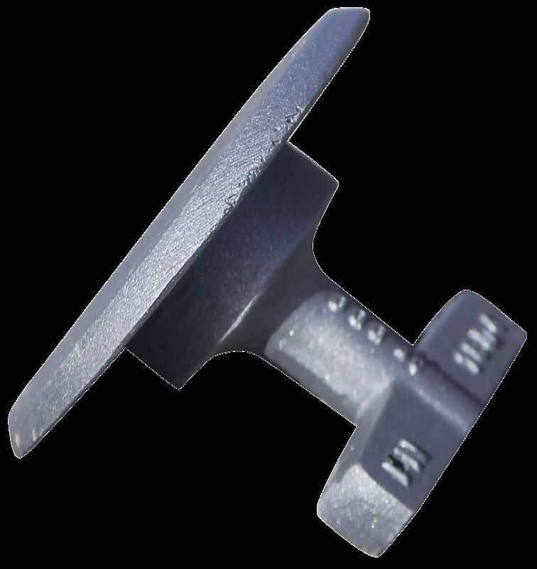 Bodenhülsenabdeckung pulverbeschichtet in DB 703 eisenglimmer