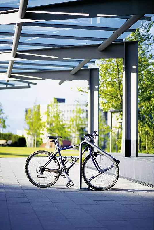 Anlehnbügel AUSTIN, kurzer Bügel, in DB 703 eisenglimmer