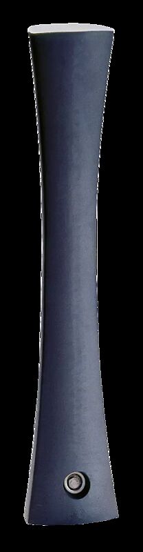 Poller AMORA (3p-Technologie), Verriegelung mittels Sechskantschraube, in RAL 7016 anthrazitgrau