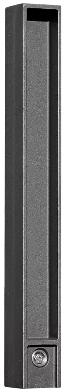 Poller NIGRIN (3p-Technologie), Verriegelung mittels Sechskantschraube, in DB 703 eisenglimmer