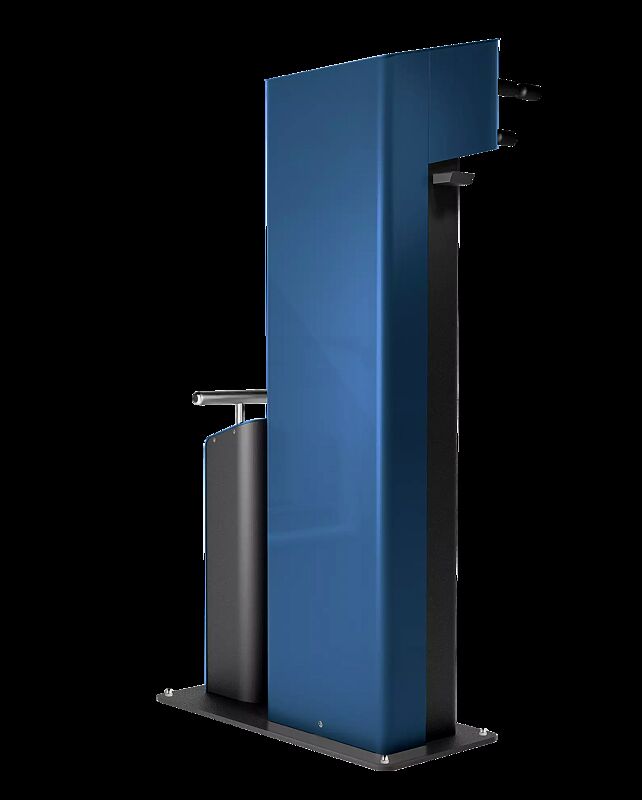 Servicestation CARY, Ausführung Basic, Gehäuse in RAL 5010 enzianblau