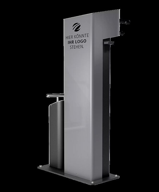 Servicestation CARY, Ausführung Performance, Gehäuse in RAL 9023 perldunkelgrau