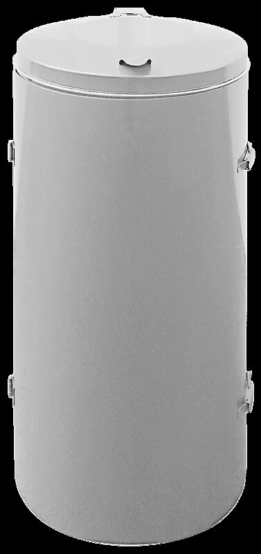 Abfallbehälter SOMERSET, zum freien Aufstellen, in RAL 7035 lichtgrau