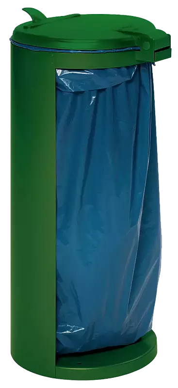 Abfallbehälter CLIFTON, in RAL 6001 smaragdgrün