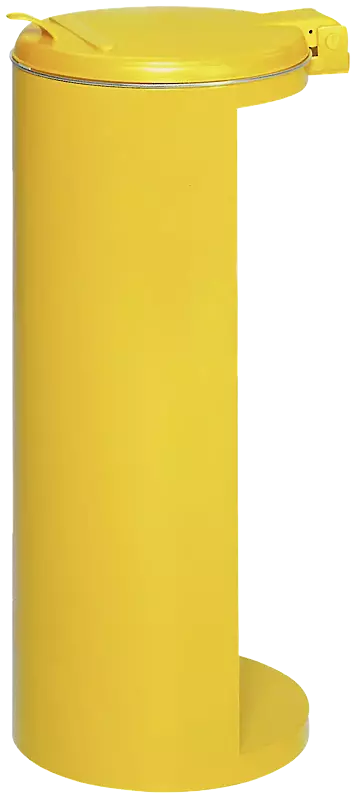Abfallbehälter CLIFTON, in RAL 1023 verkehrsgelb