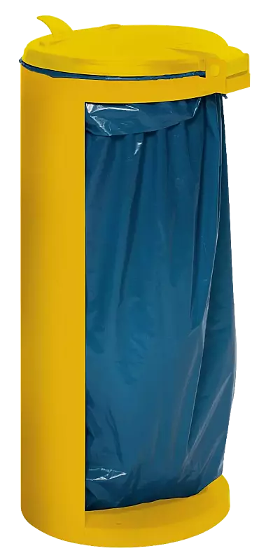 Abfallbehälter CLIFTON, in RAL 1023 verkehrsgelb