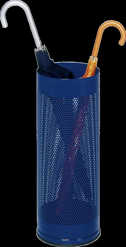 Regenschirmständer BERLIN - gelocht Farbe RAL 5010 enzianblau