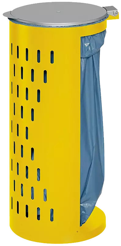 Abfallbehälter MAGHULL, ohne Tür, in RAL 1023 verkehrsgelb