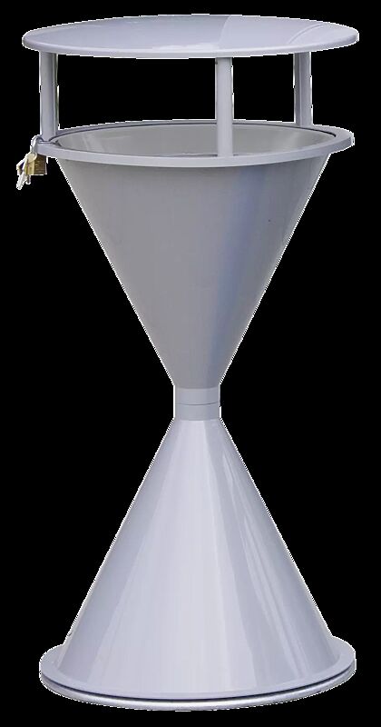 Komplettangebot: Standascher ROYAL aus Kunststoff, zum Aufdübeln, mit Schutzdach, in silber ähnlich RAL 9006