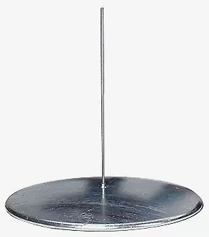 Bodenronde aus Stahl, feuerverzinkt