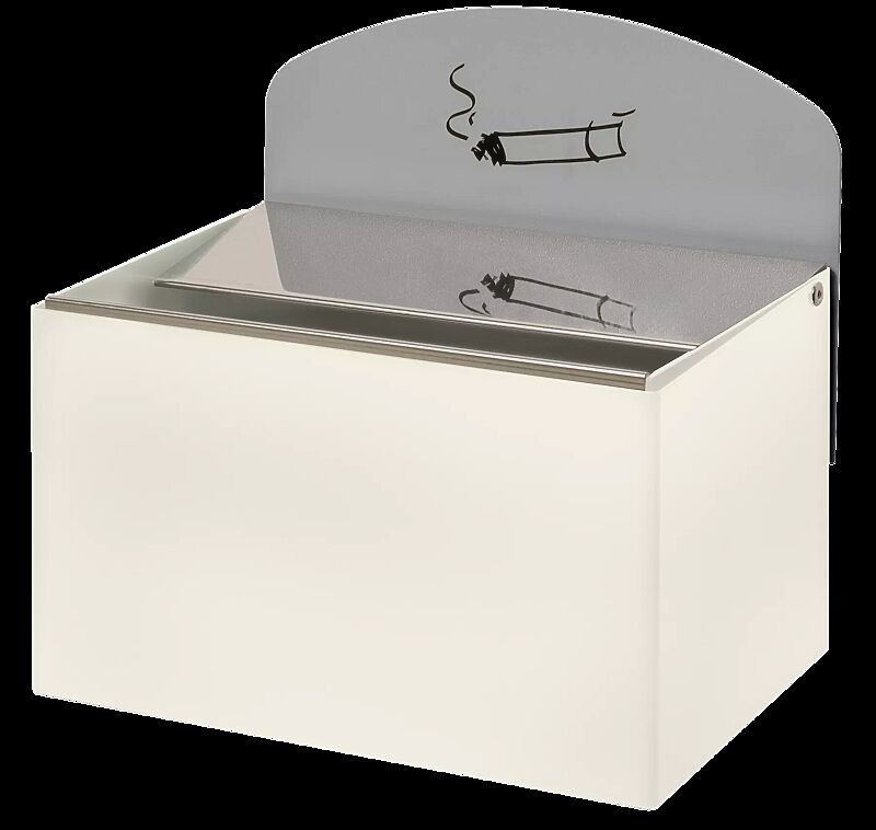 Wandascher STANLEY, in RAL 9016 verkehrsweiß