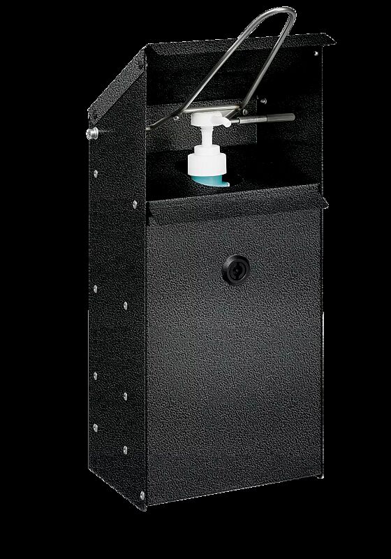 Handdesinfektionsspender NEATDES zur Wandbefestigung, in antik-silber