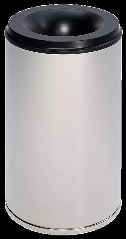 Abfallbehälter CARLTON, in Edelstahl, 50 Liter