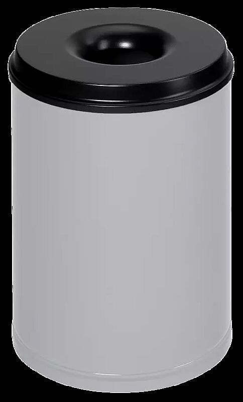 Abfallbehälter CARLTON aus Stahl, selbstlöschend