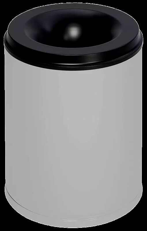 Abfallbehälter CARLTON aus Stahl, selbstlöschend