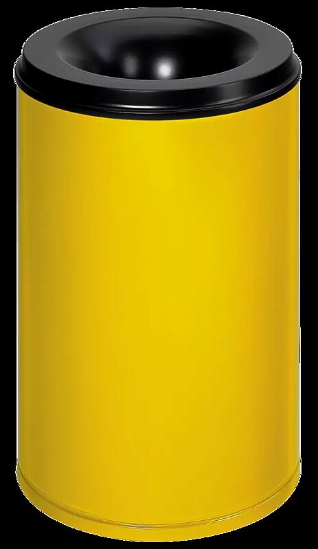 Abfallbehälter CARLTON aus Stahl, selbstlöschend