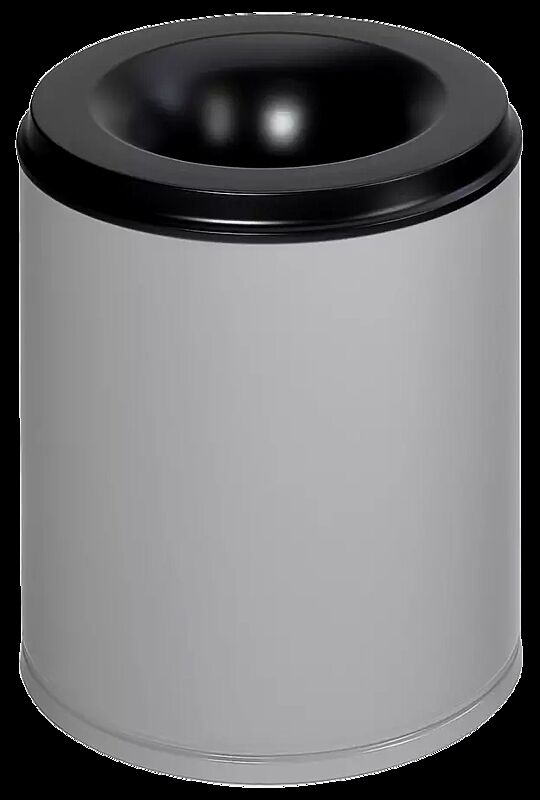 Abfallbehälter CARLTON aus Stahl, selbstlöschend