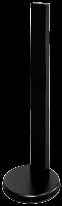 Standfuß zum freien Aufstellen, aus Stahl, schwarz kunststoffbeschichtet