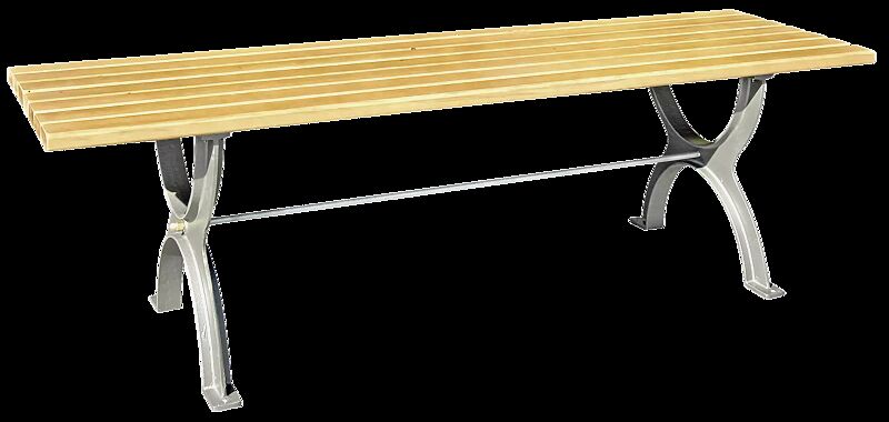 Tisch ALBAS, mit Holzbelattung