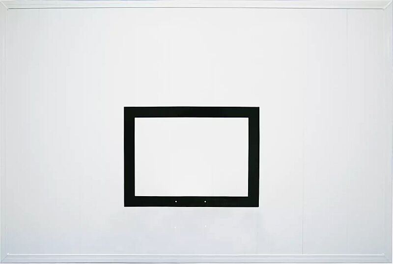 Zielbrett in Aluminium weiß