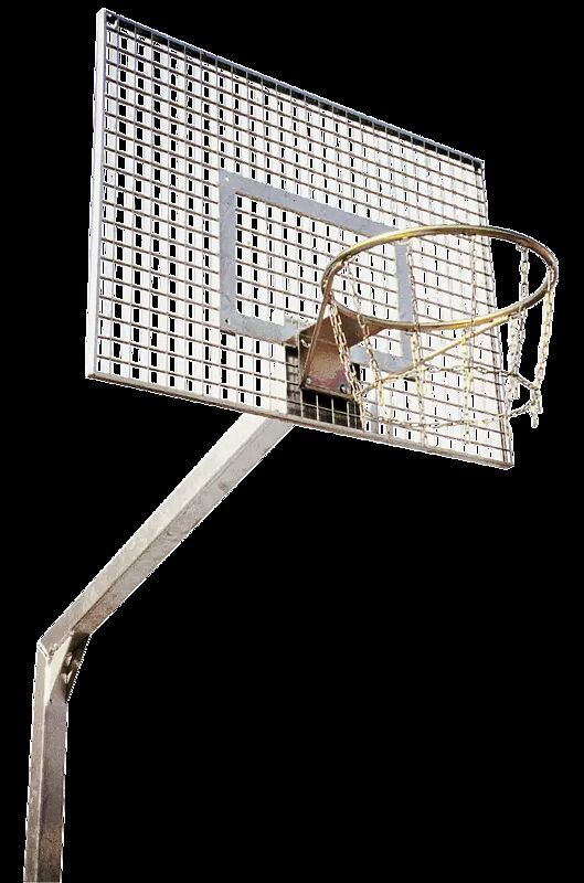 Basketball-Anlage NATAL mit robustem Standpfosten