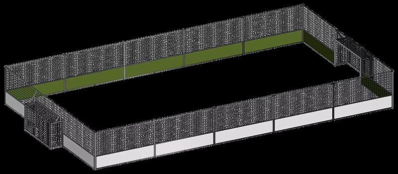 Soccer-Court ARANO, Spielfläche 25 x 14 m