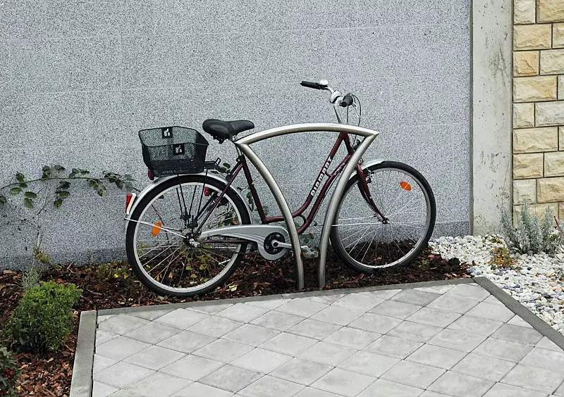 Anlehnbügel CANBERRA zum Einbetonieren, ohne Bodenabdeckplatte