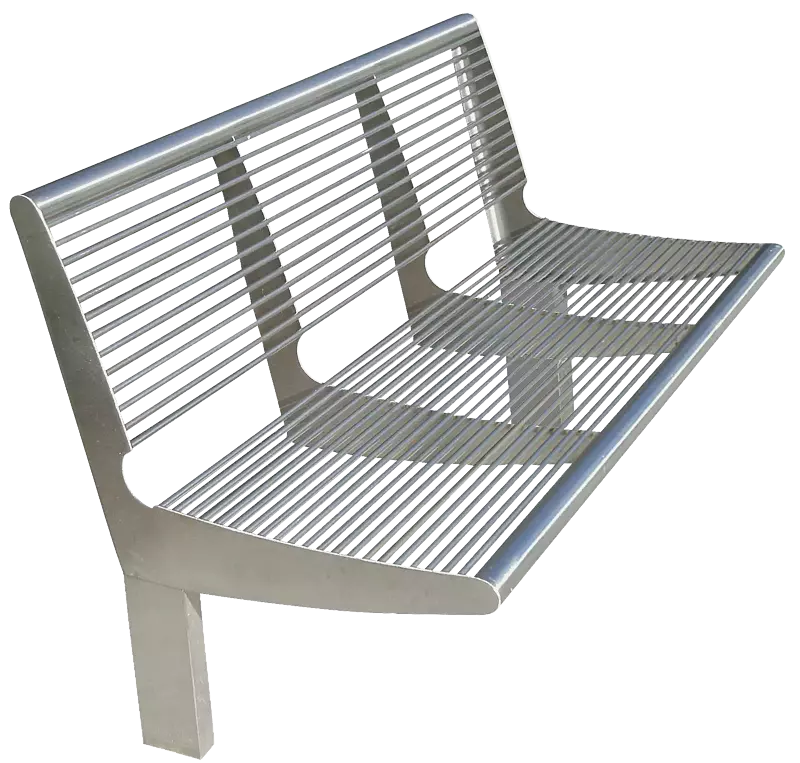 Sitzbank CARPI mit Rückenlehne, Breite 1200 mm