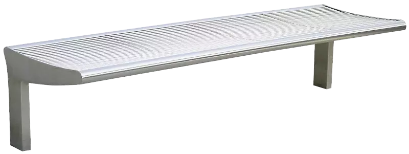 Sitzbank CARPI ohne Rückenlehne, Breite 1800 mm