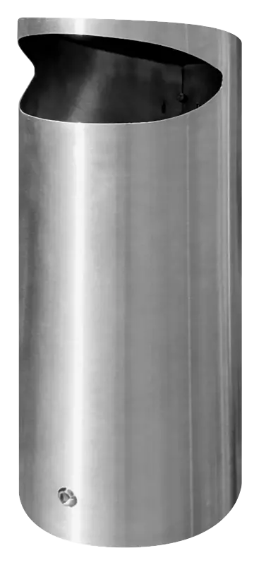 Abfallbehälter FOSTON ohne Ascher, zur Wandbefestigung, aus Edelstahl
