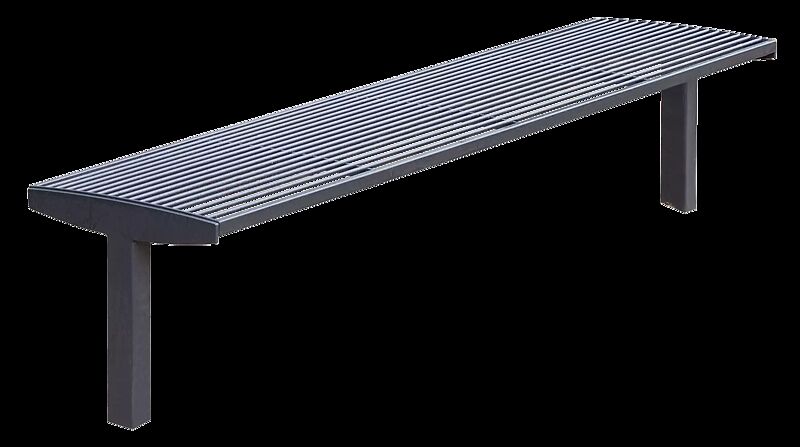 Sitzbank VERA SOLO bestehend aus Einzelelementen, gerade, modular erweiterbar, in RAL 7016 anthrazitgrau