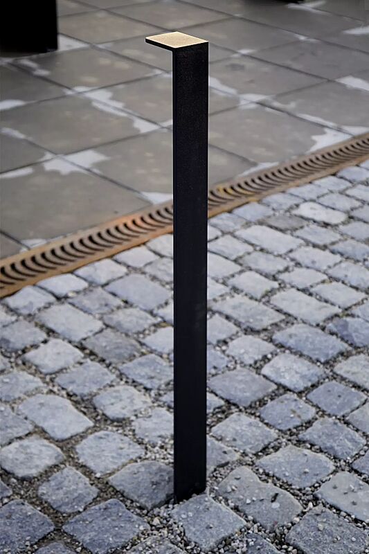 Poller LOT zum Aufdübeln bei -100 mm, in RAL 7016 anthrazitgrau