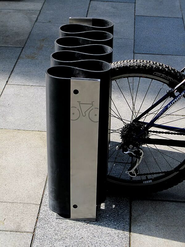 Fahrradständer MEANDRE, Edelstahl