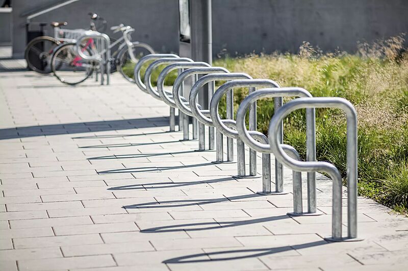 Anlehnbügel BIKEPARK, zum Aufdübeln