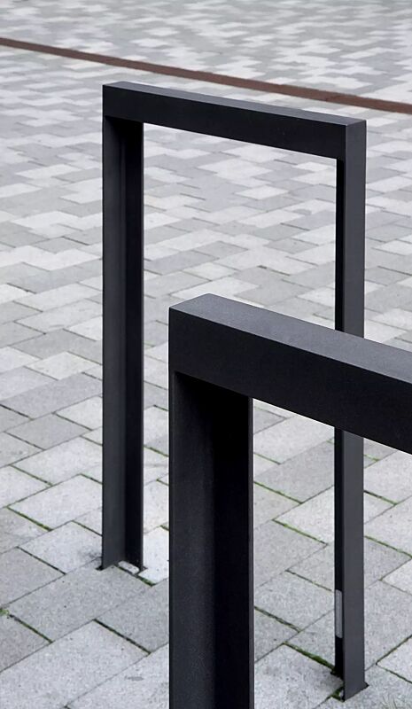 Anlehnbügel LOTLIMIT in RAL 9005 tiefschwarz