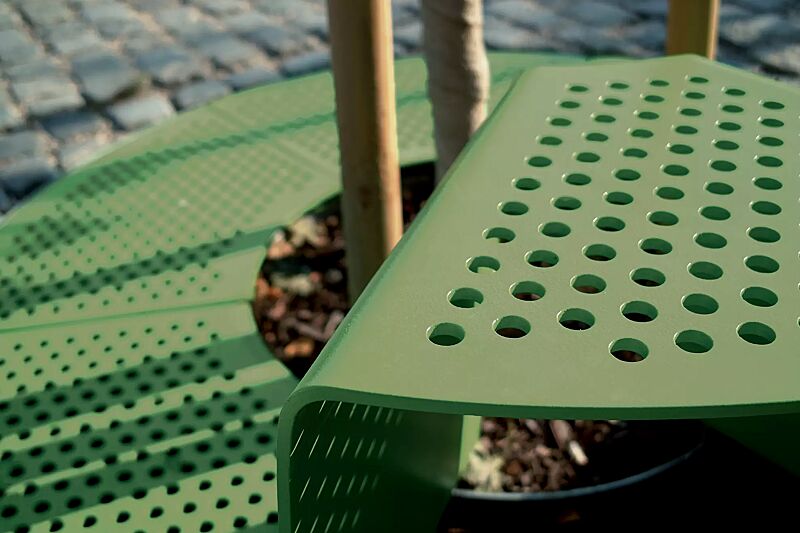 Detail: Sitz ohne Kunststoffnoppen