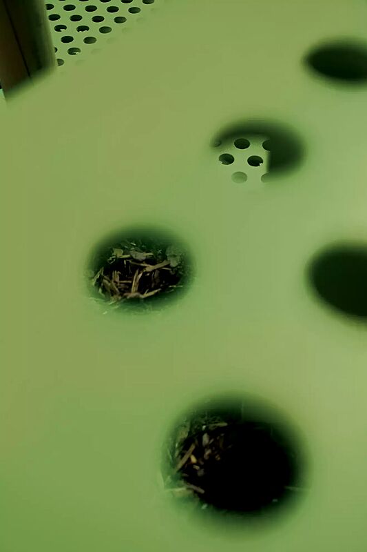 Detail: Sitz ohne Kunststoffnoppen